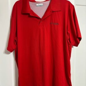 Columbia Men's Vibrant Red Polo Shirt